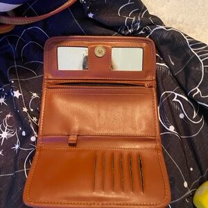 Blue and brown leather Dooney & Bourke wallet. A reposh.